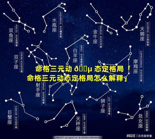 命格三元动 🌵 态定格局「命格三元动态定格局怎么解释」